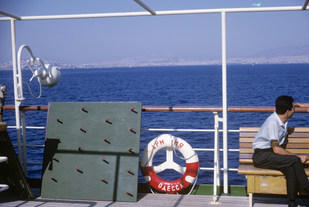 85-Athens from ship Armenia at sea